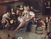 BOSCH, Hieronymus The temptation of the Bl Antonius Germany oil painting reproduction